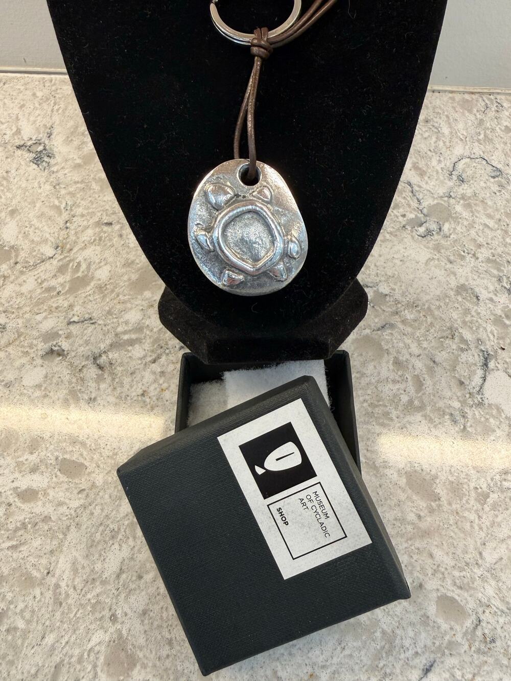 NEW Museum of Cycladic Art Turtle Keychain Q. Goumas Design Recycled Aluminum JL
